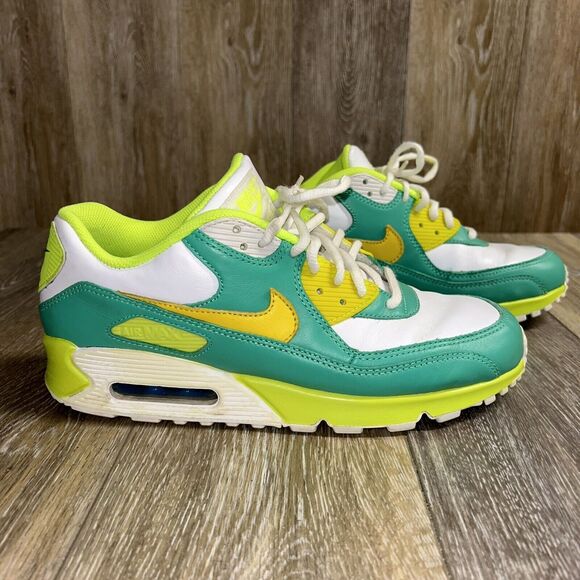NIKE NikeID AIR MAX Athletic Shoes Mens US Size 9.5 White Green 653533-901 - Picture 1 of 12